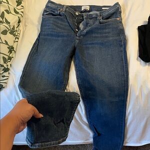 Citizens Of Humanity Dark Blue Straight Leg Jeans